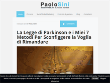 Tablet Screenshot of paolosini.com